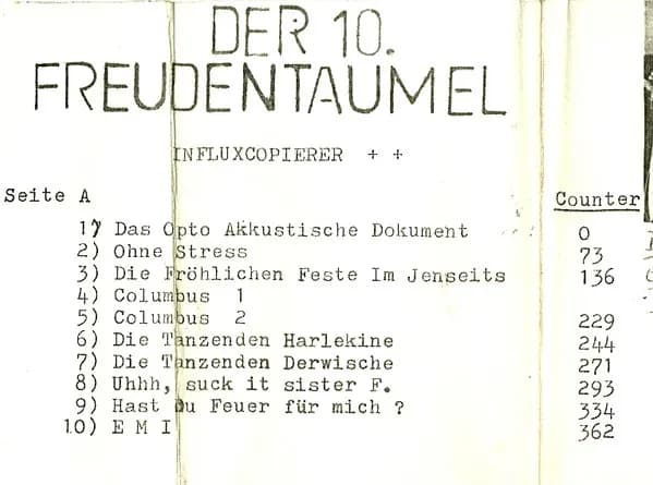 Der 10. Freudentaumel / Influxkopierer — Ich Bin Zufrieden