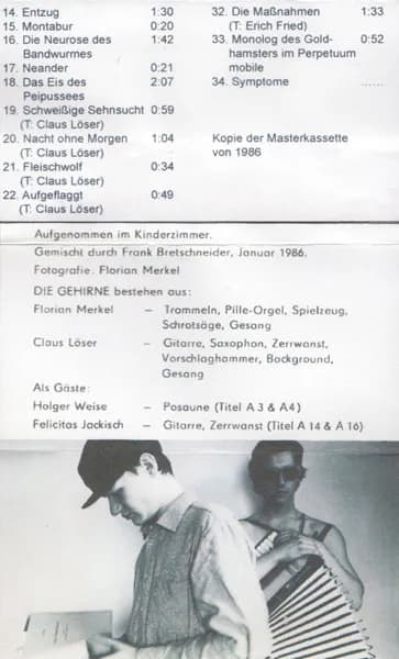 Die Gehirne — Ihre Großen Erfolge 1983-85