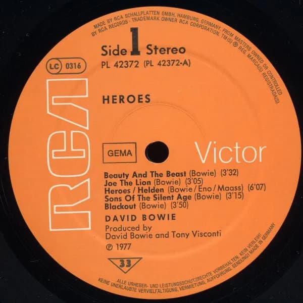 David Bowie — "Heroes"