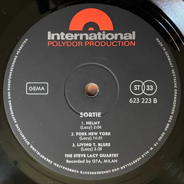 The Steve Lacy Quartet — Sortie