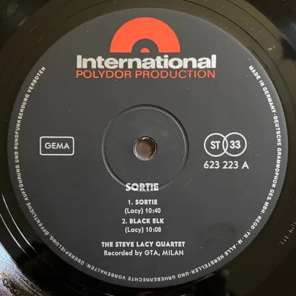 The Steve Lacy Quartet — Sortie