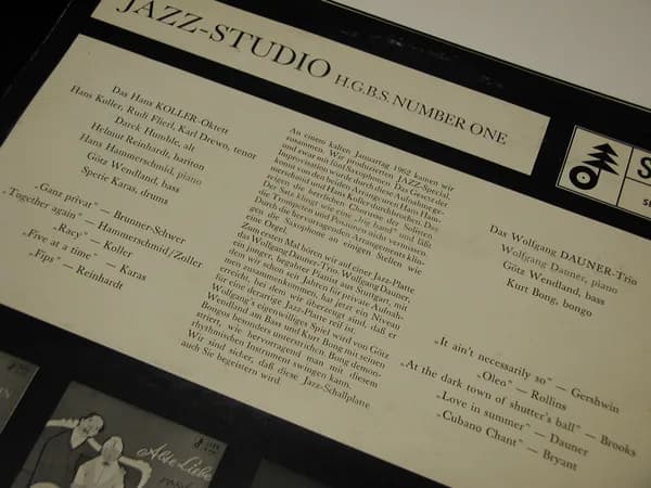 Das Hans Koller-Oktett, Wolfgang Dauner Trio — Jazz-Studio H.G.B.S. Number One
