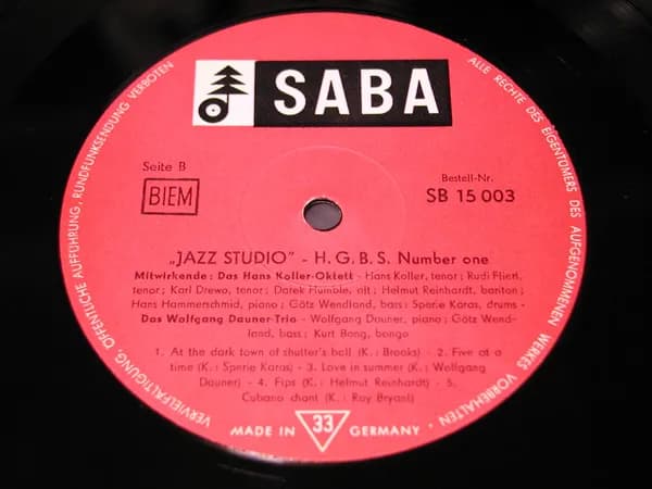 Das Hans Koller-Oktett, Wolfgang Dauner Trio — Jazz-Studio H.G.B.S. Number One