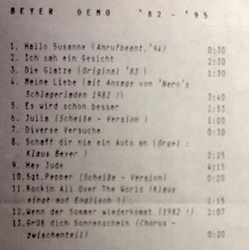 Beyer Demo '82 - '95