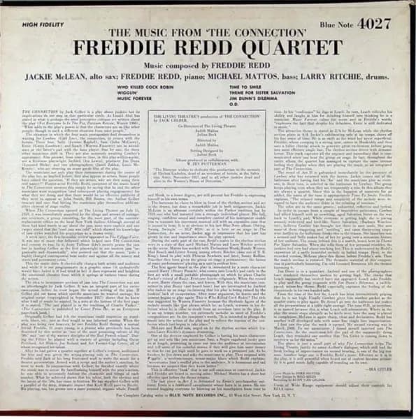Freddie Redd Quartet With Jackie McLean — The Music From "The Connection"