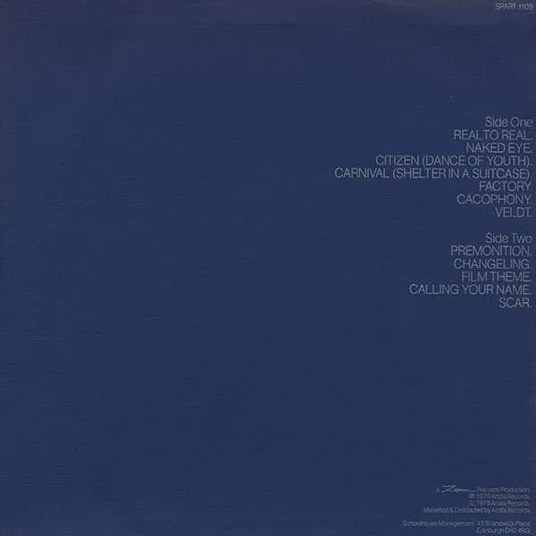 Simple Minds — Real To Real Cacophony.