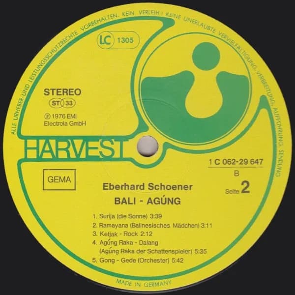 Eberhard Schoener — Bali-Agúng