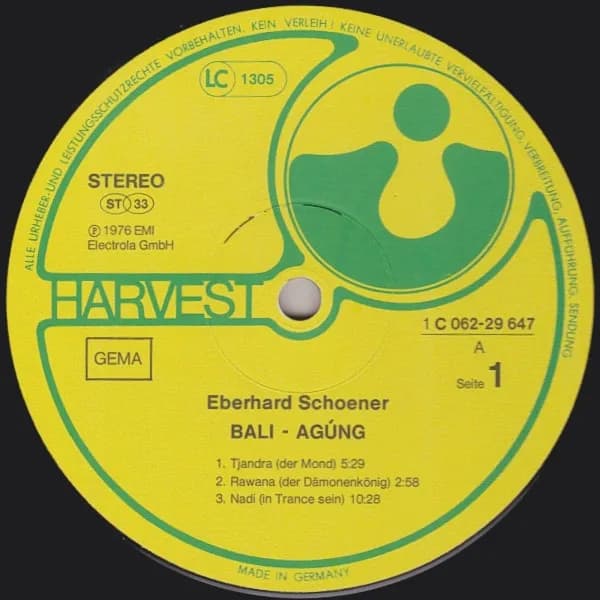 Eberhard Schoener — Bali-Agúng