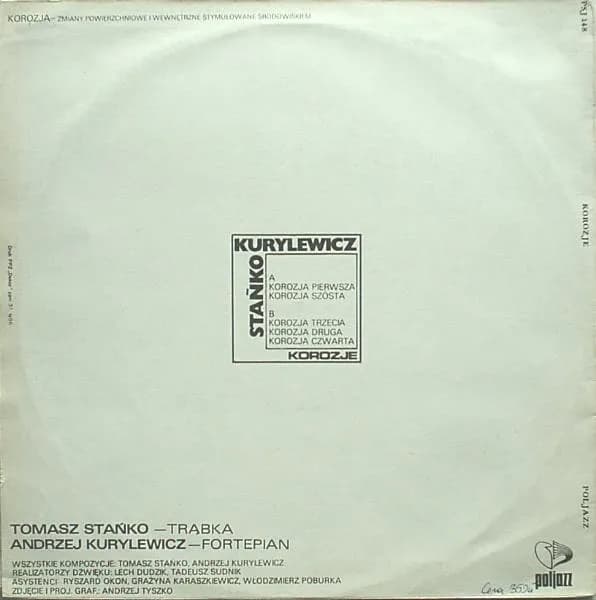 Tomasz Stańko / Andrzej Kurylewicz — Korozje