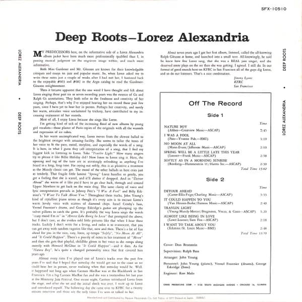 Lorez Alexandria — Deep Roots