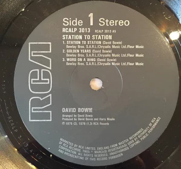 David Bowie — Station To Station