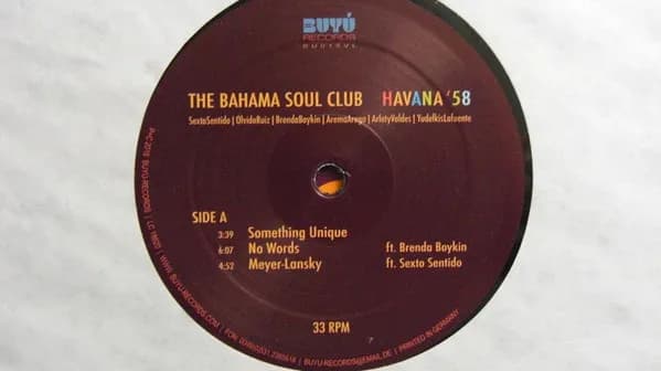 The Bahama Soul Club — Havana '58