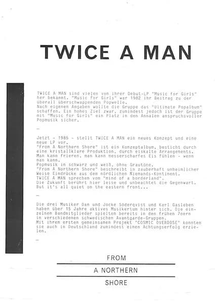 Twice A Man — From A Northern Shore