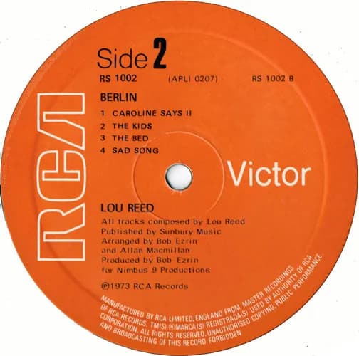 Lou Reed — Berlin