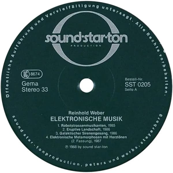 Reinhold Weber (2) — Elektronische Musik