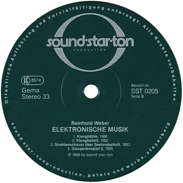 Reinhold Weber (2) — Elektronische Musik