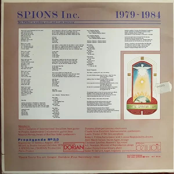 Spions Inc. — The Party (1979-1984)