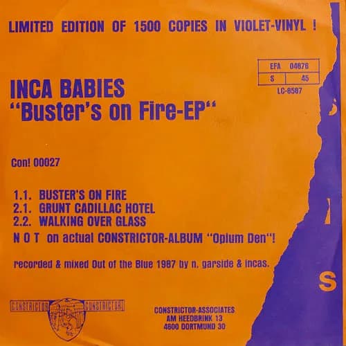 Inca Babies — Buster's On Fire