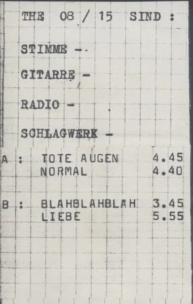 The 08/15 — Tote Augen