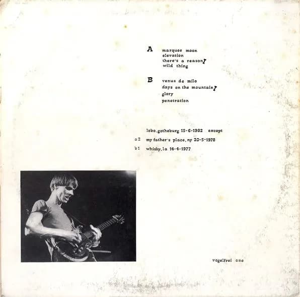 Tom Verlaine — Last Word Is The Lost Word