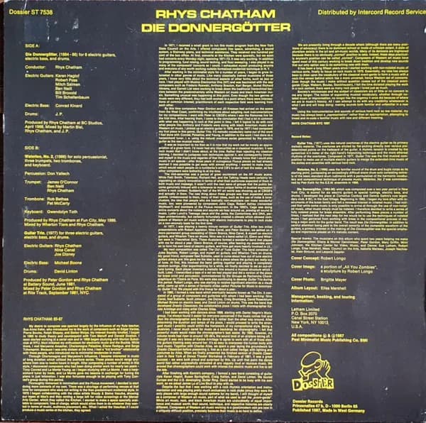 Rhys Chatham — Die Donnergötter
