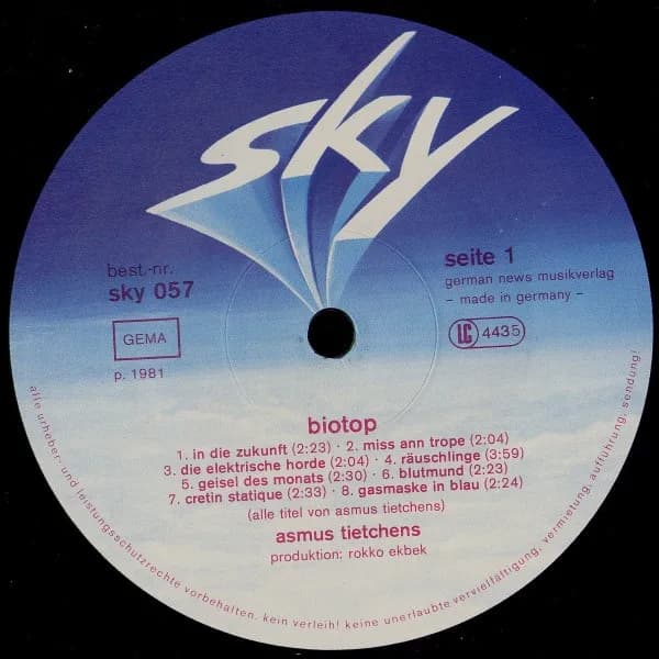 Asmus Tietchens — Biotop