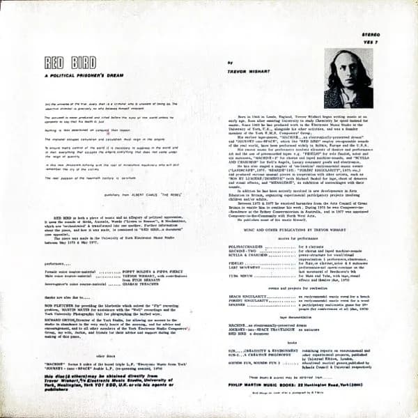 Trevor Wishart — Red Bird (A Political Prisoner's Dream)
