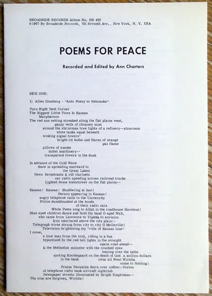 Various — Poems For Peace