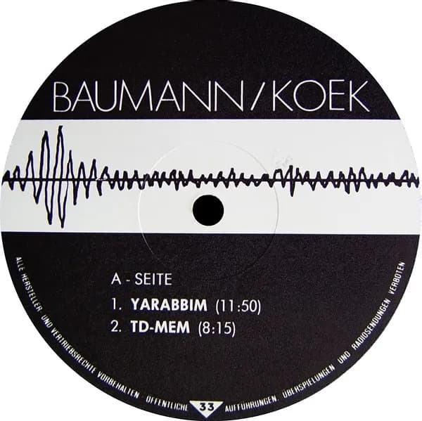 Wolfgang Baumann / Ata Koek — Baumann / Koek