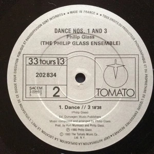 Philip Glass — Dance Nos. 1 And 3