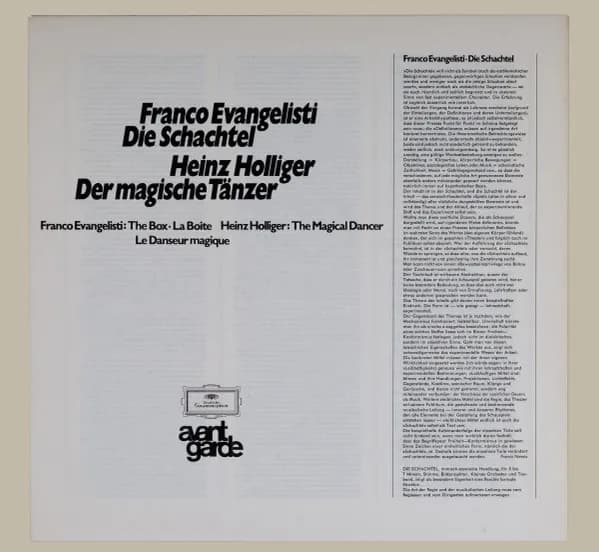 Franco Evangelisti / Heinz Holliger — Die Schachtel / Der Magische Tänzer