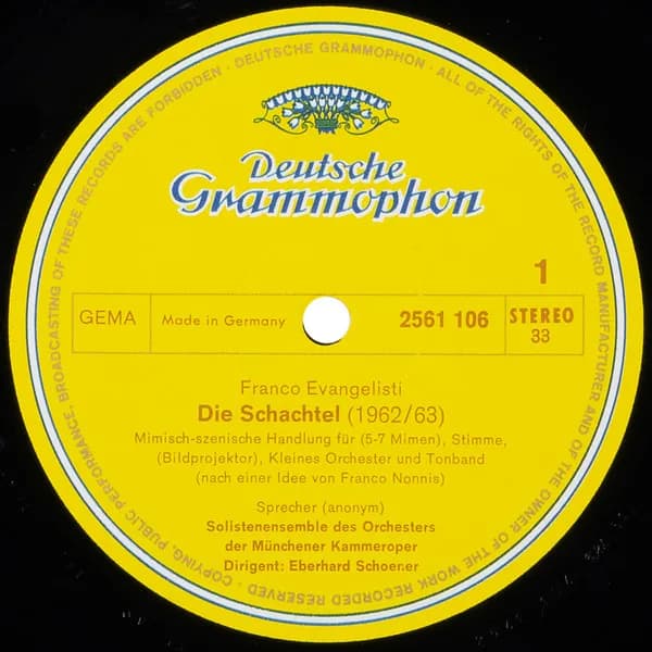 Franco Evangelisti / Heinz Holliger — Die Schachtel / Der Magische Tänzer