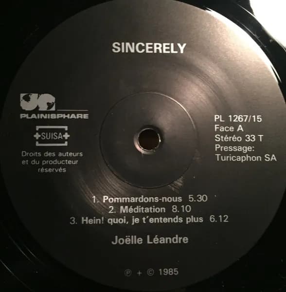 Joëlle Léandre — Sincerely