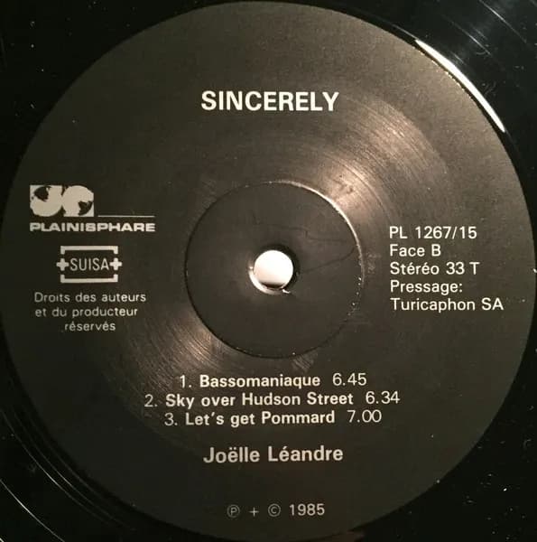 Joëlle Léandre — Sincerely