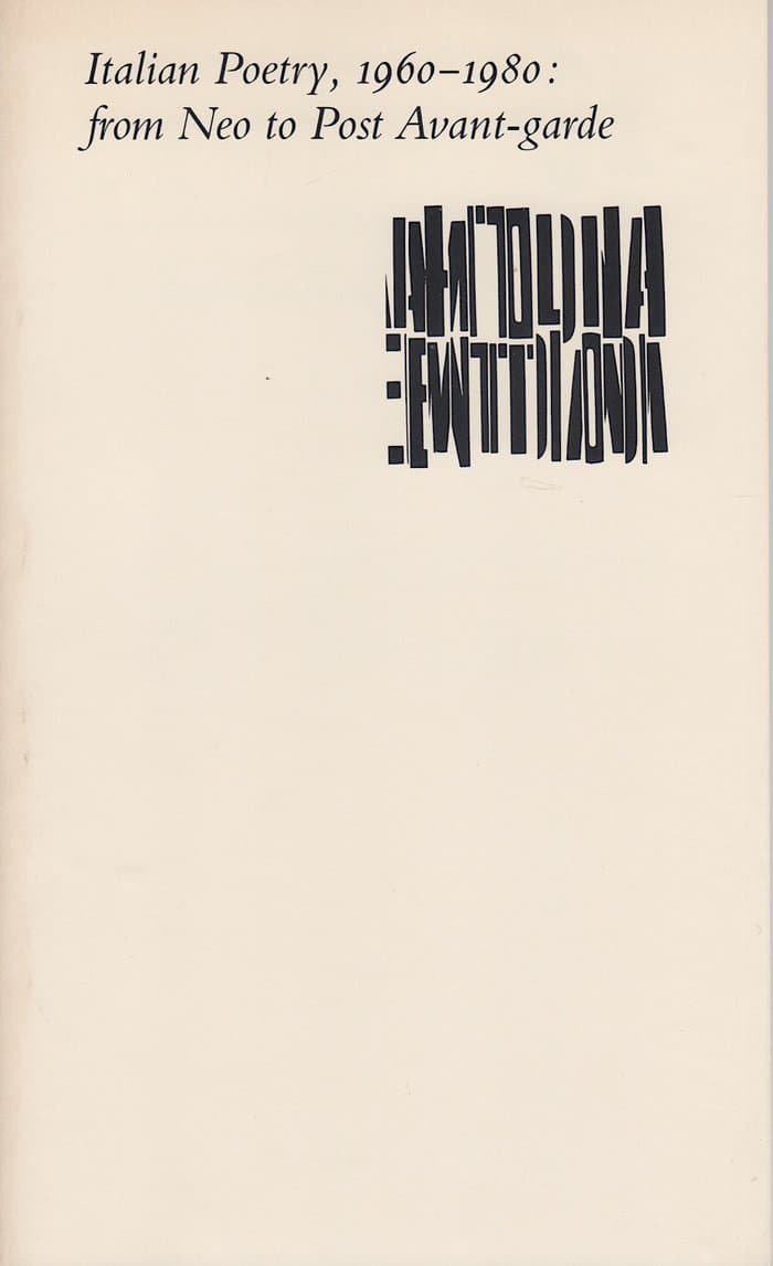Italian Poetry 1960-1980