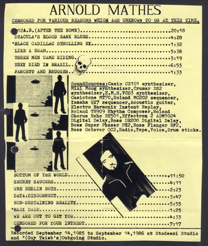Arnold Mathes Promo-Material