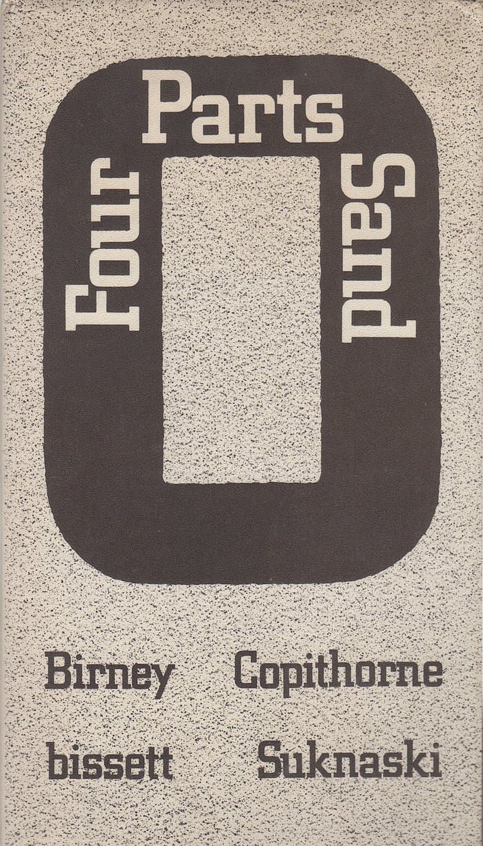 Four Parts End Canadian Concrete Poems (Oberon Press)