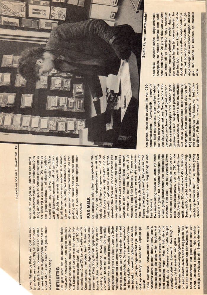 Brian Domisse C30 C60 C90 Go Interview in Newspaper