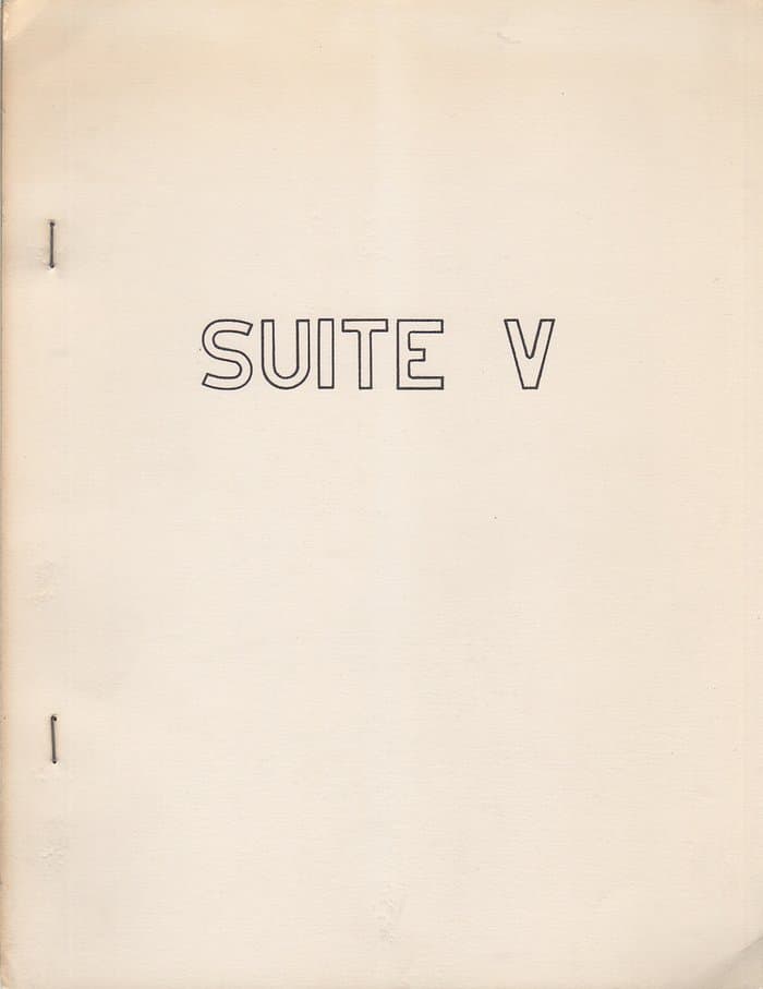 Suite V (Adventures in Poetry)