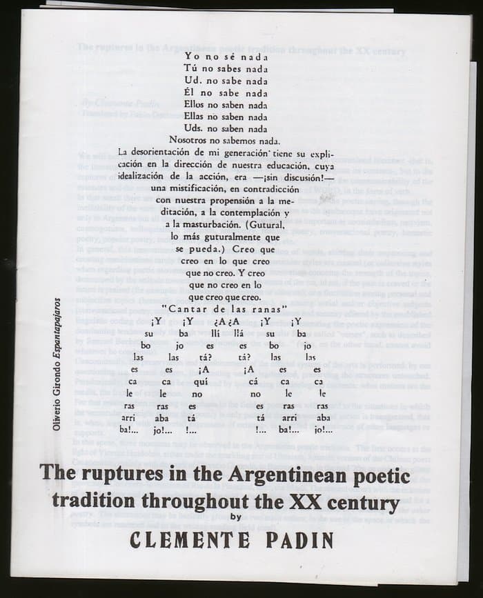 The Ruptures in the Argentinian Poetic Tradition Throughout the XX Century
