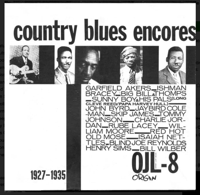 Country Blues Encores 1927-1935