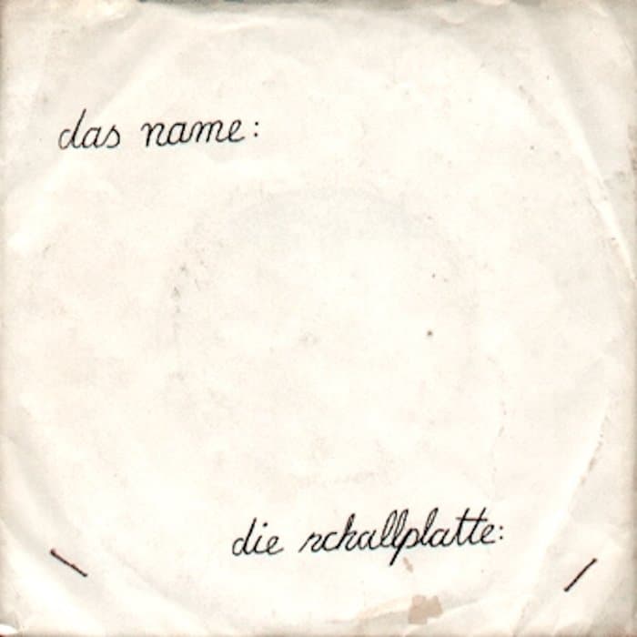 Die Name-Schallplatte