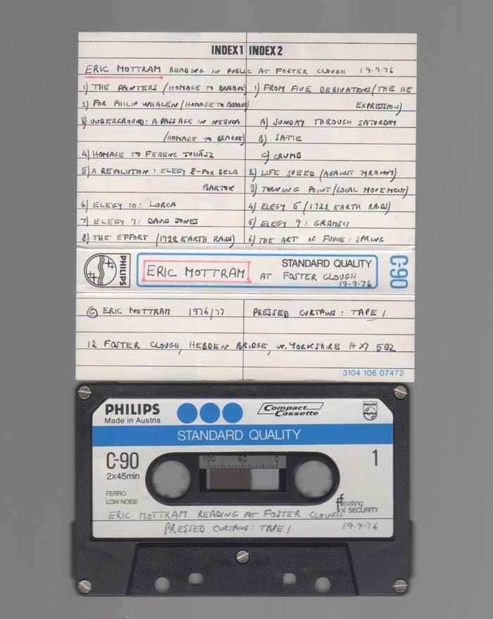 Reading at Foster Clough 19-9-76. Pressed Curtains Tape 1