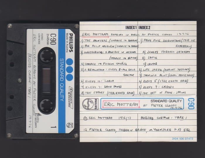 Reading at Foster Clough 19-9-76. Pressed Curtains Tape 1
