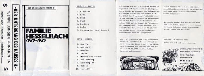 Der Untergang des Hauses H. - Familie Hesselbach 1980-1985