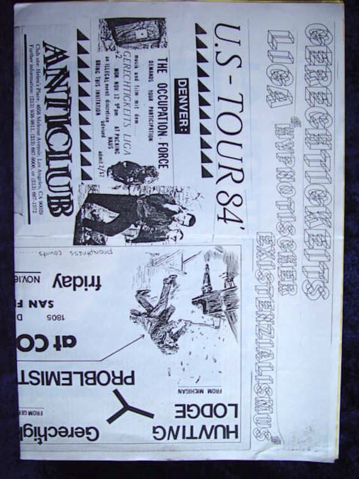 Gerechtigkeistliga US-Tour 84 Poster