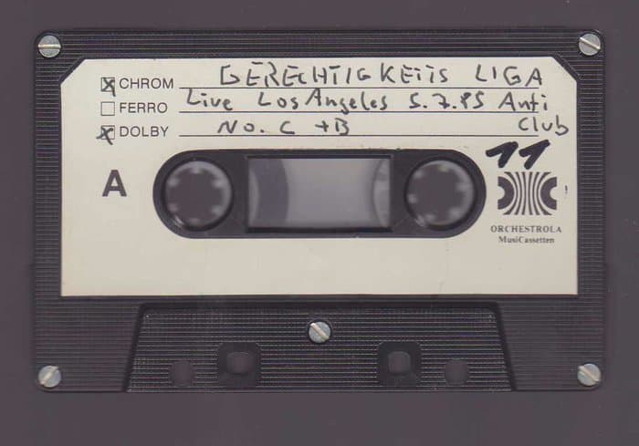 Live in Los Angeles Anticlub 5.7.85