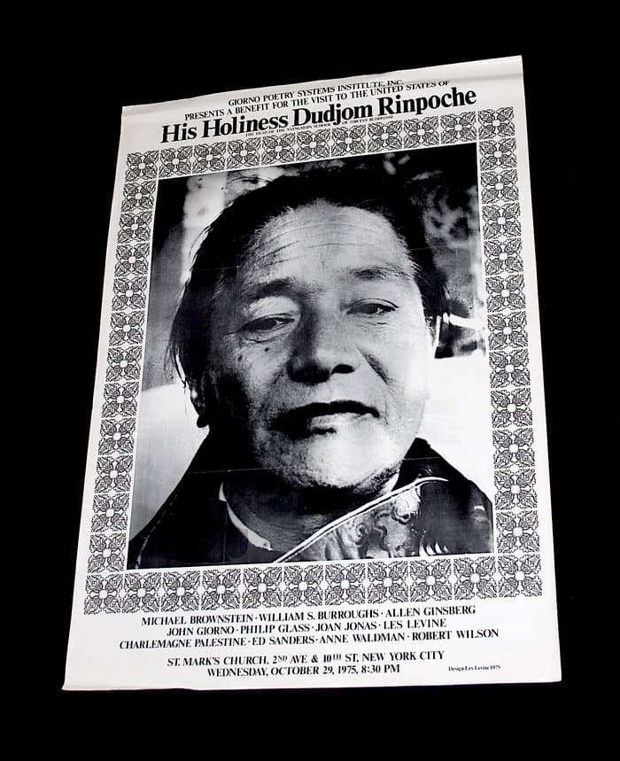 Giorno Poetry Systems presents his holiness Dudjom Rinpoche