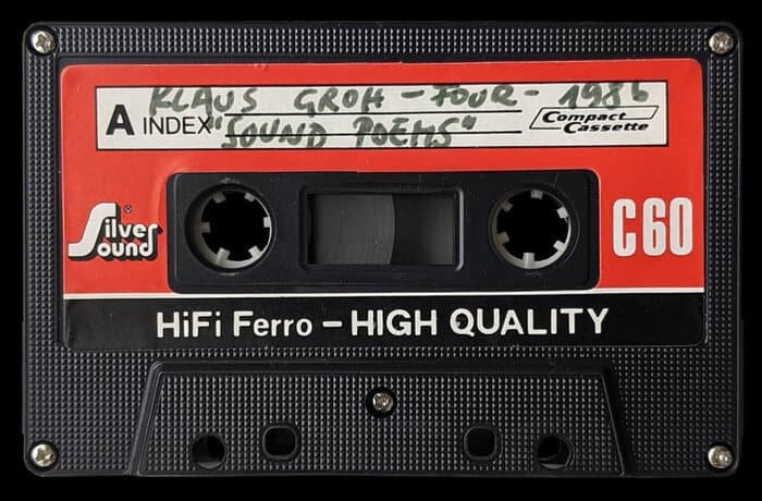 4 Sound Poems By Klaus Groh