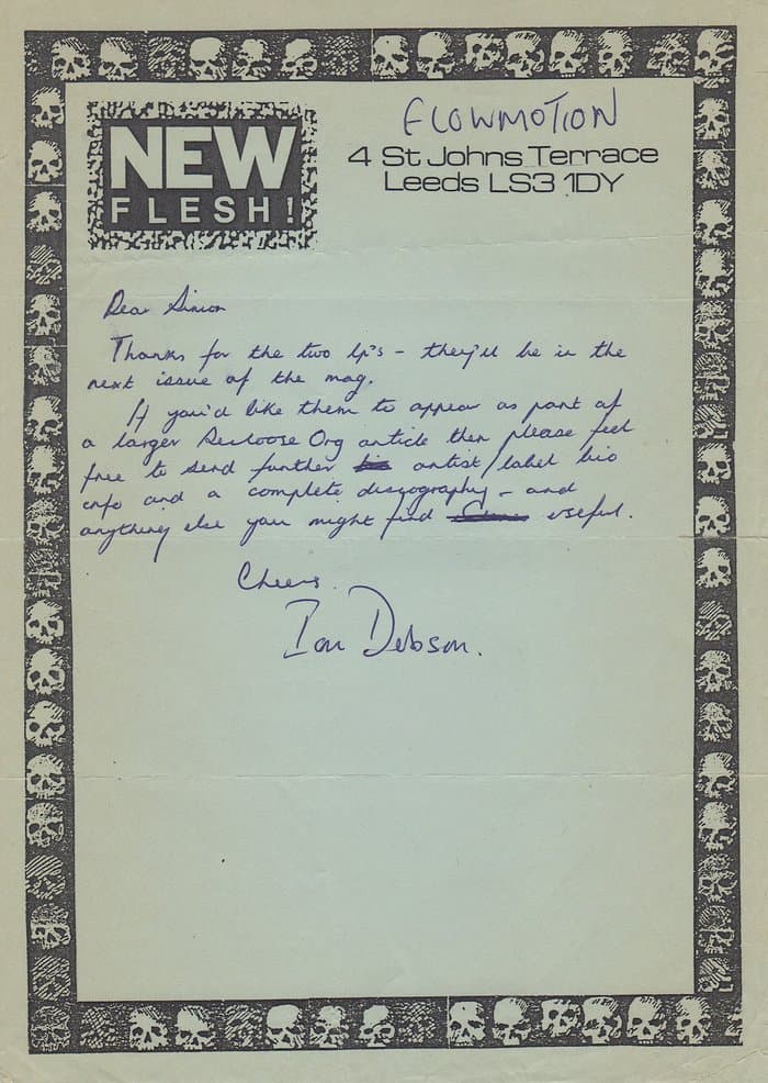 Letter by Ian Dobson